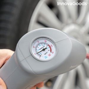 LuxuryLiving - Mini compressor - Draagbare compressor - accu compressor - compressor bandenpomp met drukmeter - mini compressor voor fiets of auto - ballenpomp elektrisch