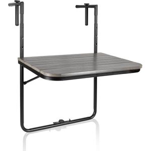 Balkontafel hangend - Balkontafel Inklapbaar – Hangtafel balkon – Hangend Balkonbar - Balkontafels Opklapbaar Hangtafel – Ophangbaar Voor aan het Balkon – Vouwtafel Wandtafel Inklapbare Tafel – Bijzettafel – Buiten Tafeltje Klaptafel