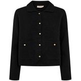 Freequent - FQZANA - Vest - Zwart - Regular Pasvorm - Knoopsluiting