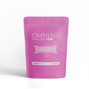 OMNIAIR Sport Series – Neusstrips – Roze – Extra Sterke Hechting – Voor Sporters