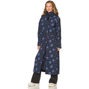 Happy Rainy Days Lange Regenjas Dames Montreal print Aop Blue