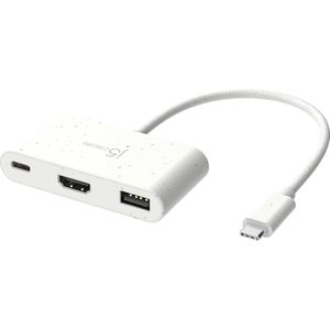 j5create Milieuvriendelijke USB-C naar HDMI en USB Type-A met stroomvoorziening