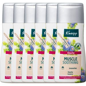 Kneipp Muscle Soothing - Douchegel - Jeneverbes - Vegan - Grootverpakking - Voordeelverpakking - 6 x 200 ml
