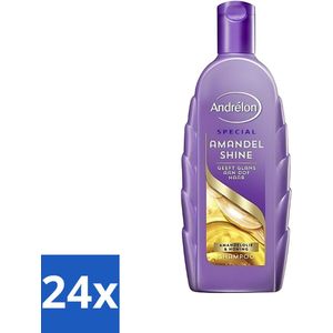 Andrélon - Amandel Shine - Shampoo - Voor Stralend Haar - 300 ml - Voordeelverpakking - 24 stuks