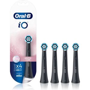 Oral B iO Gentle Care Opzetborstels – Zwart | 4 stuks