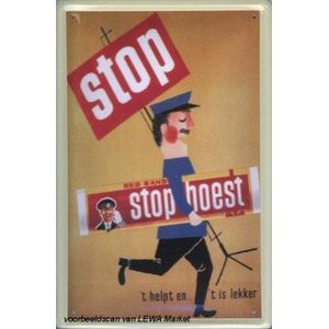 Stophoest reclame Red Band Stophoest reclamebord 10x15 cm