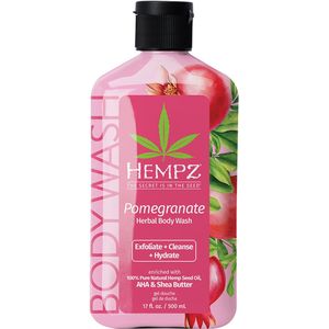 Hempz Original Pomegranate Herbal Body Wash 500 ml - Bodywash Shower Gel - Douchegel voor Dames en Heren - Granaatappel