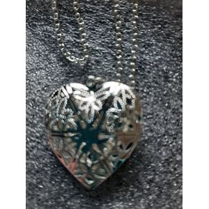 Fashion jewelry-love- dubbele hart medaillon- ketting- halssieraad- liefde- hanger