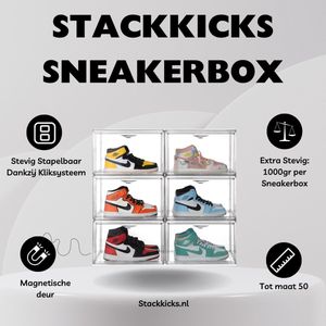 Stackkicks Premium Schoenenrek Transparant - voor schoenen sneaker en hakken - 5 stuks