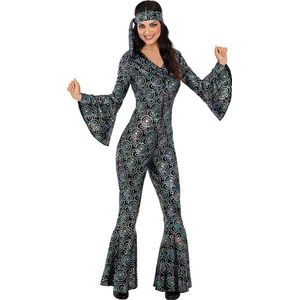 Funidelia | Jaren 70 Disco Kostuum Voor voor vrouwen  Disco, Abba, Bee Gees, Decennia - Kostuum voor Volwassenen Accessoire verkleedkleding en rekwisieten voor Halloween, carnaval & feesten - Maat XL - Gouden