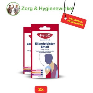2x Heltiq - Eilandpleister Small - 8 stuks - 5 x 7,5 cm - Voordeelverpakking!