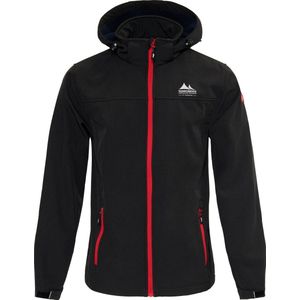 Nordberg Mats - Softshell Outdoor Zomerjas Heren - Zwart Melange - Maat M