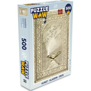 Puzzel Kunst - Aladdin - Sprookje - Legpuzzel - Puzzel 500 stukjes - Kerst - Cadeau - Kerstcadeau voor mannen, vrouwen en kinderen