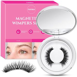 Flokimate® - Magnetische Nep Wimpers - 5 Paar - Wimpers met Eyeliner en applicator - Wimperset - Geen Lijm - Naturellook - Individuele Wimpers