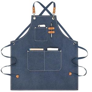 Tools schort gereedschap schort werkschort multifunctioneel canvas schort met zakken - Blauw