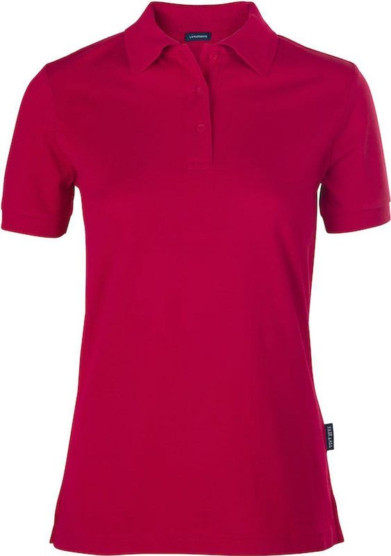 HRM - Luxury Stretch - Poloshirt - Rood - Korte Mouwen - 4XL