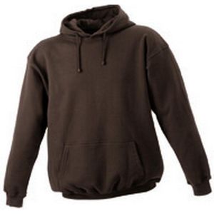 James and Nicholson Unisex Hooded Sweatshirt (Bruin)