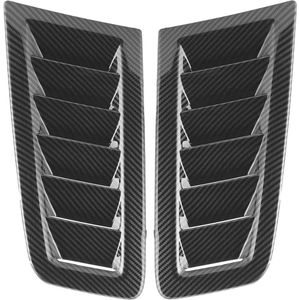 Ventilation Grille for Focus RS MK2 Style 2 Pcs Air Intakes Universal Car Exterior Parts for Bonnet (Carbon Fiber Color)