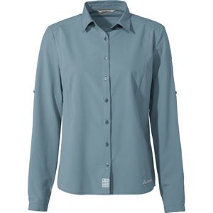Vaude Women's Rosemoor LS Shirt IV - Outdoorblouse - Dames - Lange mouwen - Nordic Blue - Maat 44