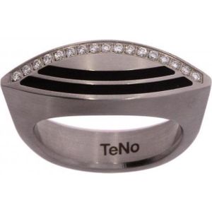 Ring - Dames - Staal - TENO - diamant 0.14 crt - maat 56 - Verlinden juwelier