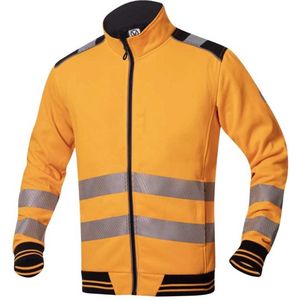 Ardon Signal Hi-Viz Sweatvest | Fluorescerend oranje/zwart | Maat L | Reflectieklasse 2