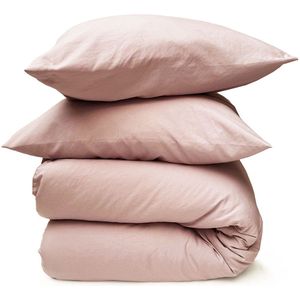 HOOMstyle Wasbaar dekbed zonder overtrek - 200x220 2 persoons met 2x kussensloop - Bloesem Roze