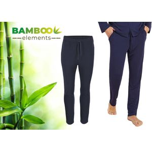 Bamboe Pyjama Broek Heren - Navy - Maat XL - Pyama Heren Volwassenen - Loungebroek Heren Pyjama Volwassen