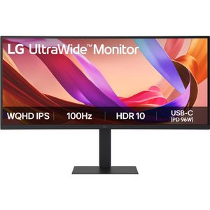 LG 34U650A-B - UltraWide Monitor - 34 inch - WQHD IPS - USB-C 96W - RJ-45 - 100Hz