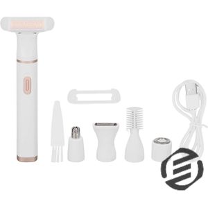 Equivera Ladyshaves voor Vrouwen - Trimmer voor Vrouwen - Scheerapparaat Vrouw - Ontharingsapparaat - Bikinilijn - Oksels - Benen