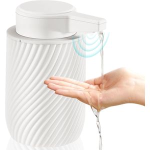 Automatische zeepdispenser - elektrische sensor - geschikt voor badkamer en keuken - 300 ml - wit