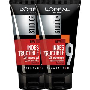 L'Oréal Paris Studio Line Indestructible - 48H Extreme Fixatie Gel - 2 x 150 ml