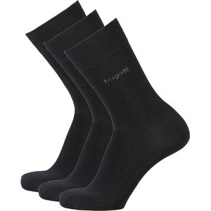 Bugatti - Vrijetijdssokken - Zwart - Set van 3 paar
