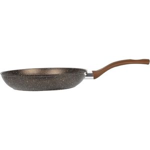 Oneiro’s Luxe Koekenpan - champagne - Eco Friendly – ø24 x H 4,6 cm – koken – tafelen – keuken – koekenpan – inductie – gas – potten – pannen