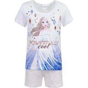 Frozen - Shortama - Wit - Maat 128 - 8 jaar