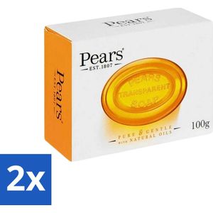 Pears - Zeep - Transparant - Zacht - Gentle Care - 125 Gr - Voordeelverpakking - 2 stuks