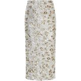 Moss Copenhagen - MSCHMagnolia - Midi Rok - Zilver - Pailletten