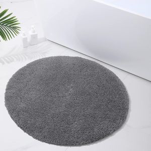 Antislip Wasbare Badmat Rond 90 cm - Zacht Microvezel Badkamertapijt, Hoogpolig en Waterabsorberend