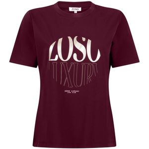 Zoso - T-shirt Selma 255 0078 - Bordeaux - Dames