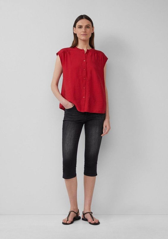 Betsy - Capri Jeans - Slim Fit - Mid-Rise - Met Steekzakken en Zijsplitten