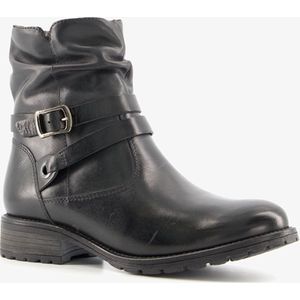 Hush Puppies gevoerde dames enkellaarsjes - Zwart - Maat 37