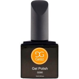 Gelzz Gellak - Gel Nagellak - kleur Jayne Austin G090 - GeelOranje - Dekkende kleur - 10ml - Vegan