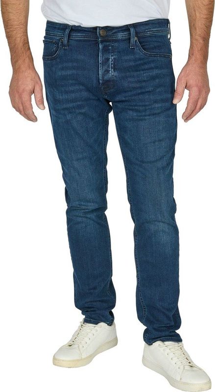 Jack & Jones Heren Jeans Broeken JJIGLENN slim Fit Blauw Volwassenen