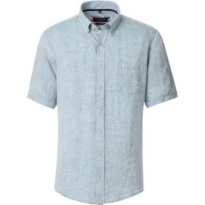 Casa Moda Linnen Overhemd Korte Mouw Button Down Boord - XXL