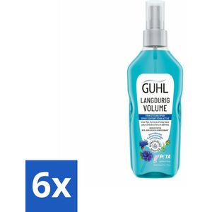 6 x Guhl - Styling Spray - Föhn Active - 125 ml - Haarspray - Volume Spray - Styling Spray - Haar Volume - Haar Fixatie