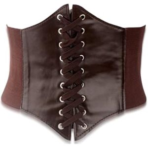 Corset - Zwart - Brede Korsetriem - Voor Cosplay en Halloween