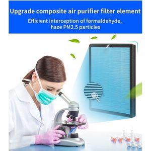 Pro-Care PM2.5, HEPA Filter, ION 5 lagen filter, Wit 280m3h - Maat filter: H33cm 25.5cm - Pro-Care Luchtreiniger type PM2.5
