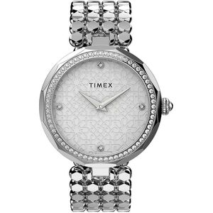 Timex Asheville TW2V02600 Horloge - Staal - Zilverkleurig - Ø 34 mm