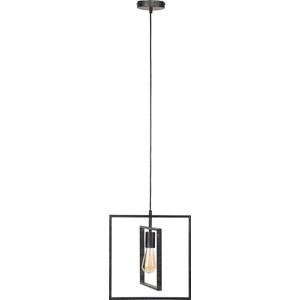 Hanglamp Turn Square 1 lichts | charcoal | 35x25x150 cm | industrieel | eetkamer/woonkamer | in hoogte verstelbaar | modern design