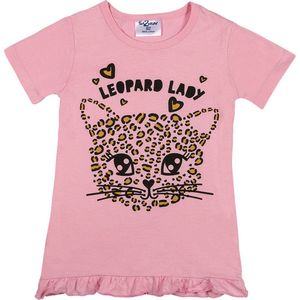 Fun2Wear - Leopard Lady nachthemd - Roze - Maat 134/140 -