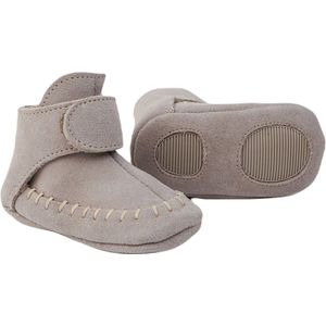 Lodger Babyschoentjes antislip - Klittenbandsluiting - Suede - 12-15M - Beige